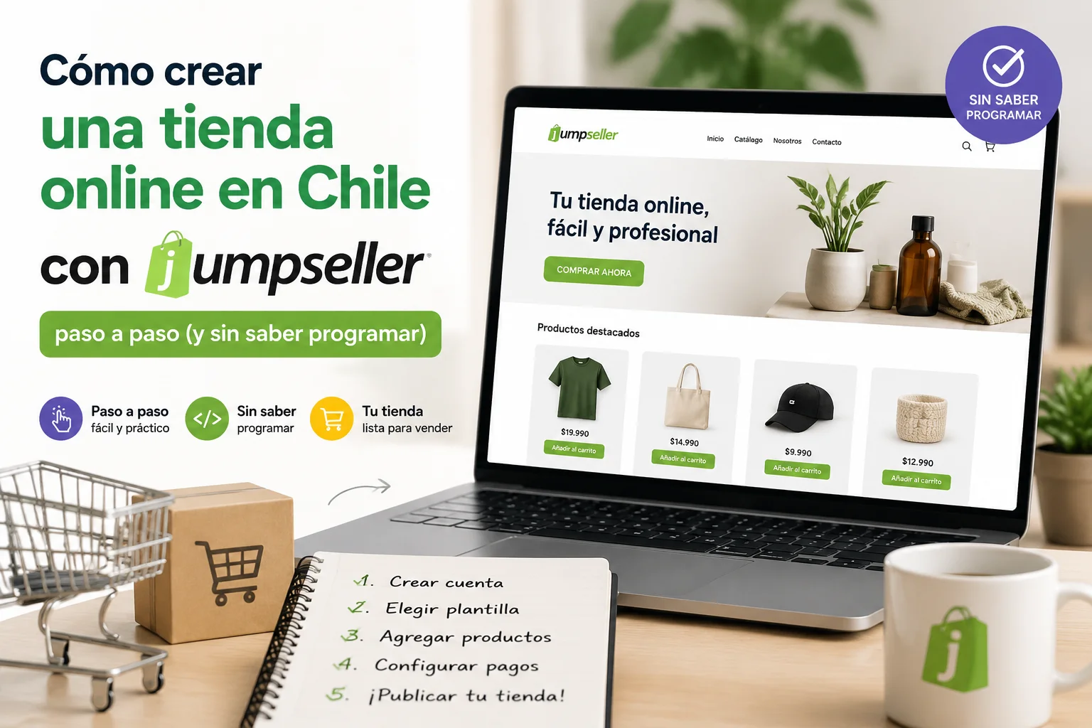Crear tienda online en Chile con Jumpseller paso a paso