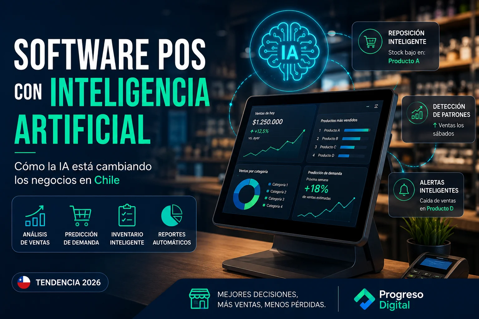 Software POS con inteligencia artificial para negocios en Chile