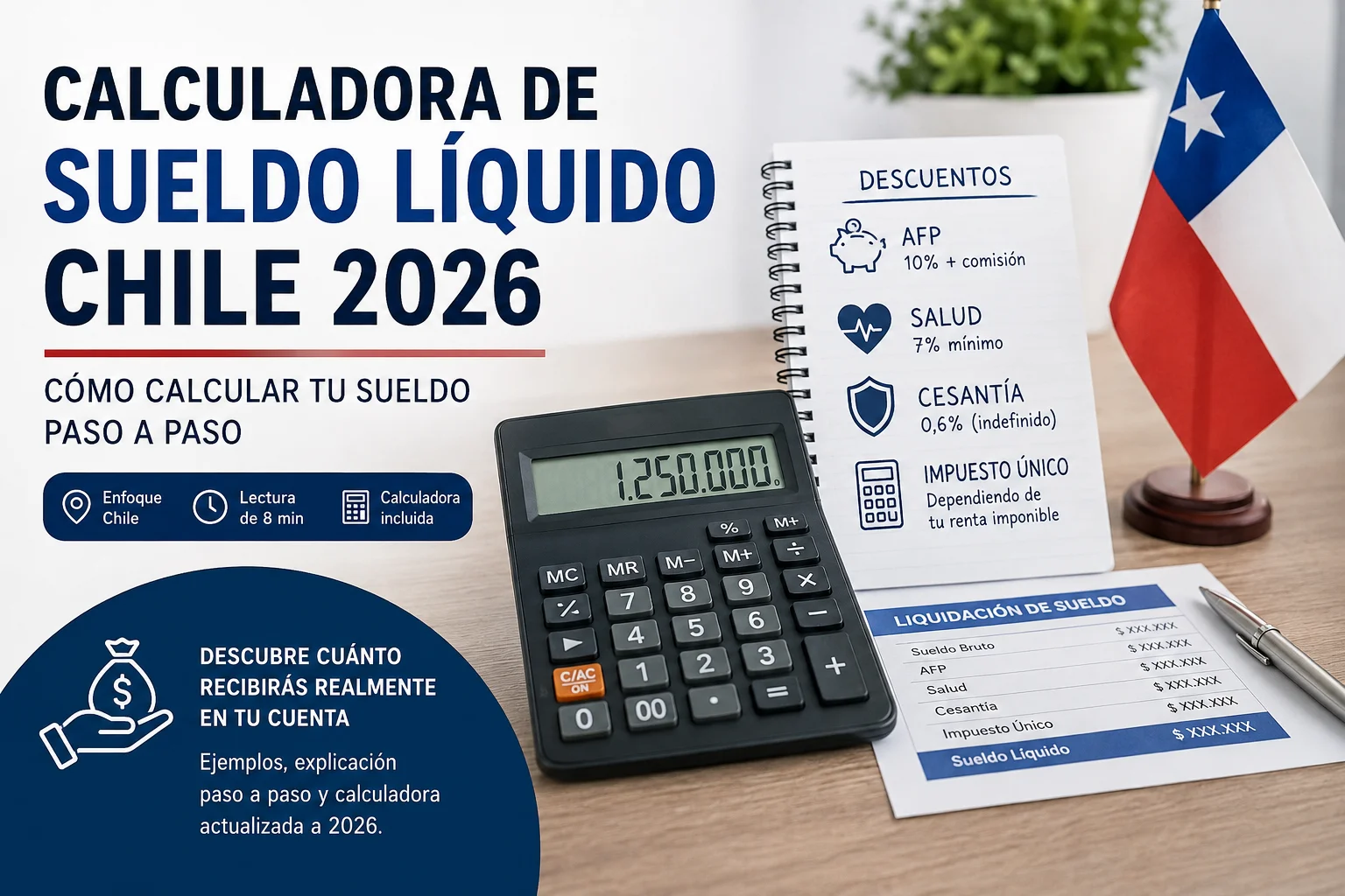 Calculadora de Sueldo Líquido Chile 2026